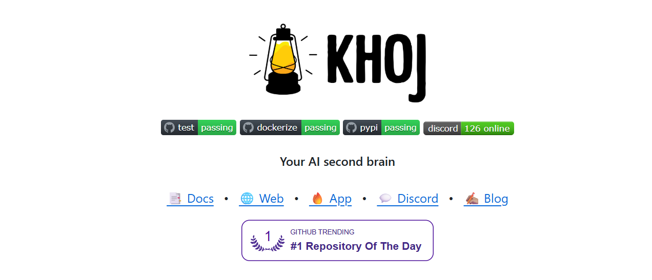 Khoj: Self-Hosted AI Second Brain for Research and Automation